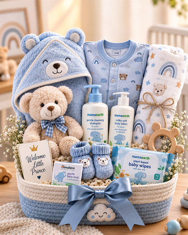 Baby shower hamper
